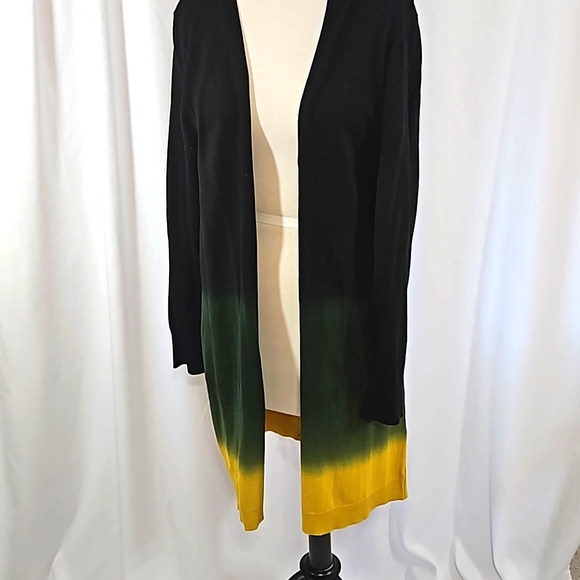 Chicos Ombre Vneck long sleeve Cardigan 12-14 (Chicos size 2) - Picture 1 of 9